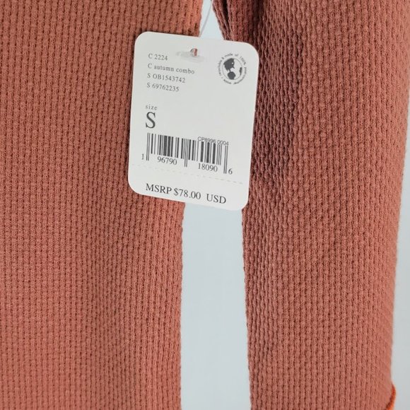 FREE PEOPLE / WTF mikah cuff thermal top Sz S NEW - Picture 10 of 11